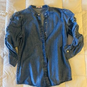 Denim button up